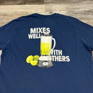 Tommy Bahama Relax Blue Yellow Men M Mixes Well With Others Short Sleeve T-Shirt